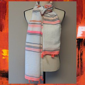 COLLECTION XIIX 'PINK POP' Stripe Wrap/Scarf